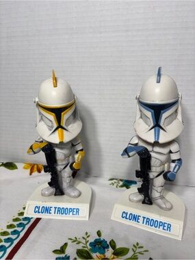Vintage 2007 Funko Star Wars Clone Troopers Bobblehead Set Pre-Disney Figurines